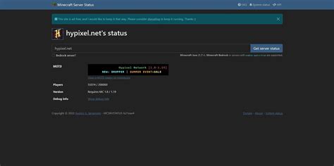 minecraft server status|minecraft server open.